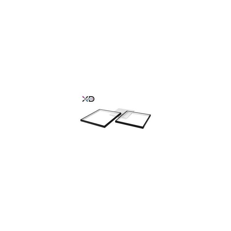 Lubinis šviestuvas (XD-LA101) LED 45W 69x52cm JUODA CCT Nuotolinio valdymo pultelis