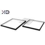 Lubinis šviestuvas (XD-LA101) LED 45W 69x52cm JUODA CCT Nuotolinio valdymo pultelis