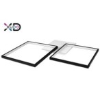 Lubinis šviestuvas (XD-LA101) LED 45W 69x52cm JUODA CCT Nuotolinio valdymo pultelis