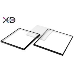 Lubinis šviestuvas (XD-LA102) LED 57W 79x58cm JUODA CCT Nuotolinio valdymo pultelis