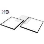 Lubinis šviestuvas (XD-LA102) LED 57W 79x58cm JUODA CCT Nuotolinio valdymo pultelis