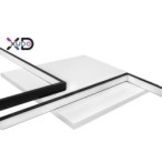 Lubinis šviestuvas (XD-LA102) LED 57W 79x58cm JUODA CCT Nuotolinio valdymo pultelis