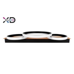 Lubinis šviestuvas (XD-LA125) LED 25W 58x26cm 4000K JUODA