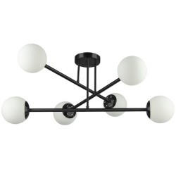 Lubinis šviestuvas LED E27 Bali 77cm x6 JUODA