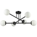 Lubinis šviestuvas LED E27 Bali 77cm x6 JUODA