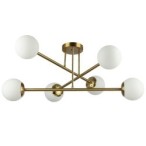 Lubinis šviestuvas LED E27 Bali 77cm x6 Aukso