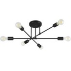 Lubinis šviestuvas LED E27 Eliot 70cm x6 JUODA