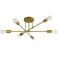 Lubinis šviestuvas LED E27 Eliot 70cm x6 Aukso