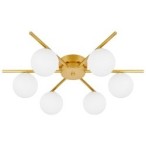 Lubinis šviestuvas LED G9 Bali-10 58cm x6 Aukso