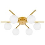 Lubinis šviestuvas LED G9 Bali-10 58cm x6 Aukso
