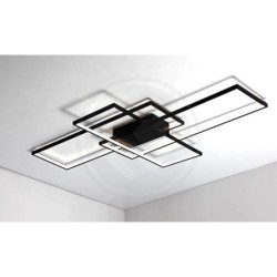 Lubinis šviestuvas LED Galaxis Hydra 126W 90x50x8 cm JUODA