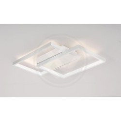 Lubinis šviestuvas LED Galaxis Polaris 45W 42x30x6 cm BALTA