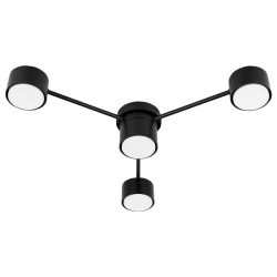 Lubinis šviestuvas LED GX53 Guliver x4 85cm JUODA
