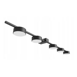 Lubinis šviestuvas LED GX53 Zola x5 90cm JUODA