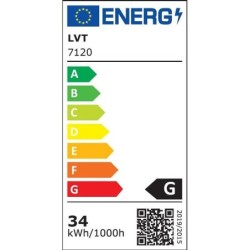Lubinis šviestuvas LED Modena Grando 4000K 34W 70cm JUODA