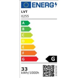 Lubinis šviestuvas LED Nebula Canis 33W 90x26x8,5cm JUODA