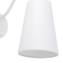 Sieninis šviestuvas WIRE 1xE27 BALTA