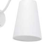 Sieninis šviestuvas WIRE 1xE27 BALTA