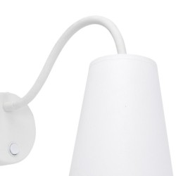 Sieninis šviestuvas WIRE 1xE27 BALTA