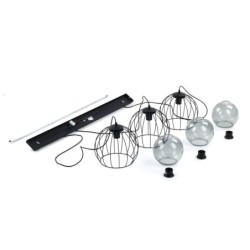 Pakabinamas šviestuvas UNIVERSO 3xE27 JUODA