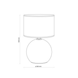 Stalinis šviestuvas PALLA 1xE27 JUODA