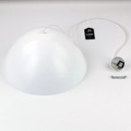 Pakabinamas šviestuvas FARO 1xE27 BALTA
