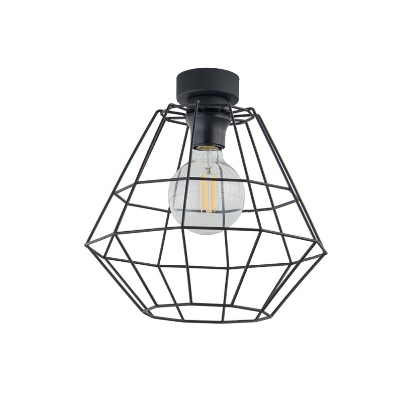 Lubinis šviestuvas DIAMOND 1xE27 JUODA