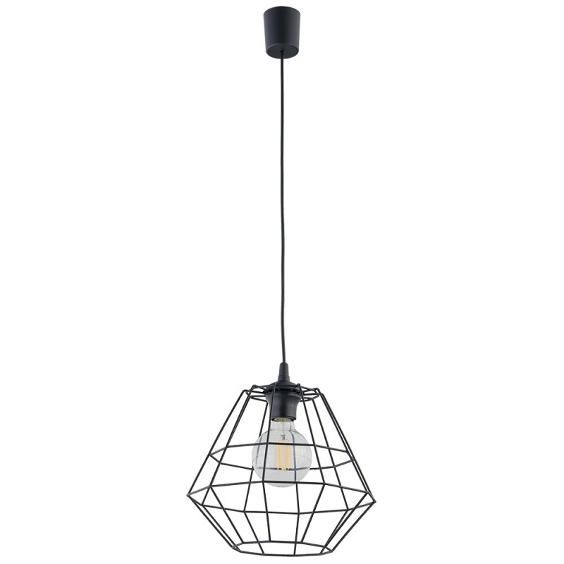 Pakabinamas šviestuvas DIAMOND 1xE27 JUODA