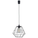 Pakabinamas šviestuvas DIAMOND 1xE27 JUODA