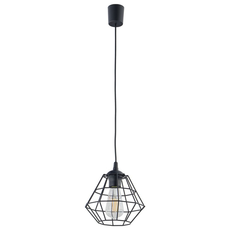 Pakabinamas šviestuvas DIAMOND 1xE27 JUODA