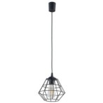 Pakabinamas šviestuvas DIAMOND 1xE27 JUODA