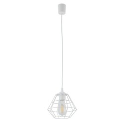 Pakabinamas šviestuvas DIAMOND 1xE27 BALTA