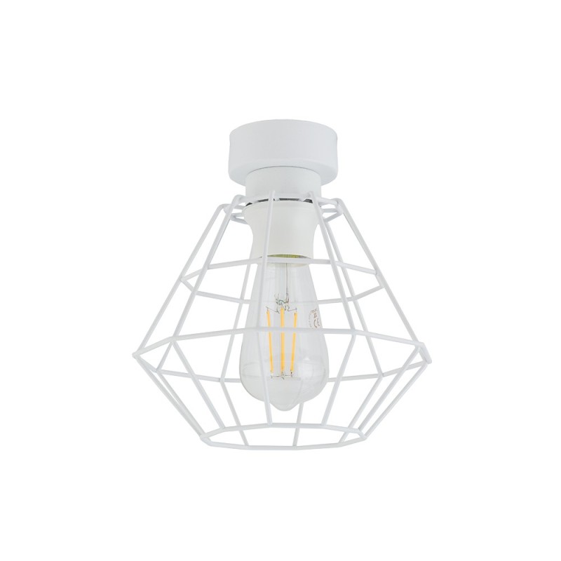 Lubinis šviestuvas DIAMOND 1xE27 BALTA