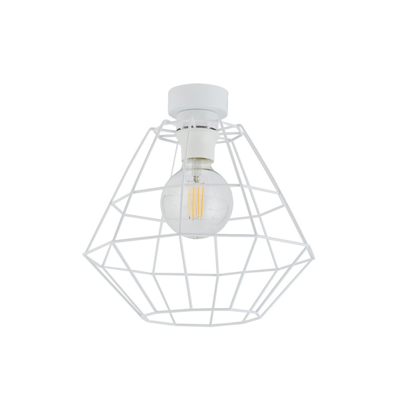 Lubinis šviestuvas DIAMOND 1xE27 BALTA