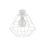 Lubinis šviestuvas DIAMOND 1xE27 BALTA