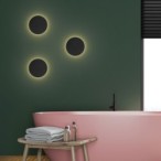 Sieninis šviestuvas LUNA 2xG9 JUODA