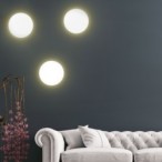 Sieninis šviestuvas LUNA 4xG9 BALTA
