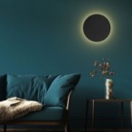Sieninis šviestuvas LUNA 6xG9 JUODA