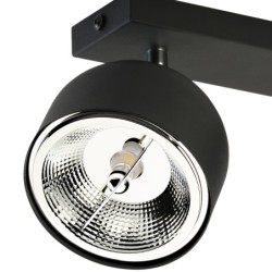Lubinis pakreipiamas šviestuvas ALTEA 2xES111 JUODA, CHROMO