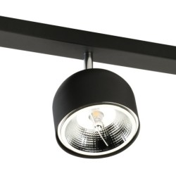 Lubinis pakreipiamas šviestuvas ALTEA 3xES111 JUODA, CHROMO
