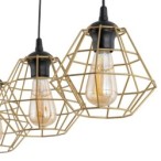 Pakabinamas šviestuvas DIAMOND 3xE27 JUODA