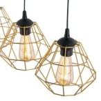 Pakabinamas šviestuvas DIAMOND 3xE27 JUODA