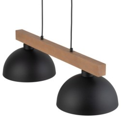 Pakabinamas šviestuvas OSLO 2xE27 JUODA, PUŠIES