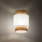 Pakabinamas šviestuvas BOHO 1xE27 BALTA
