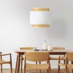 Pakabinamas šviestuvas BOHO 1xE27 BALTA
