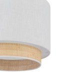 Pakabinamas šviestuvas BOHO 1xE27 BALTA
