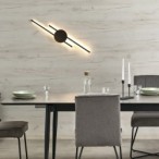 Sieninis šviestuvas JAVA 12W 3000K (Šilta balta) JUODA