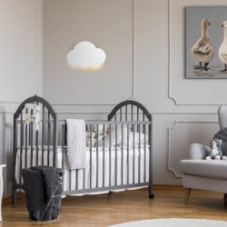 Sieninis šviestuvas CLOUD 2xG9 BALTA