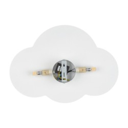 Sieninis šviestuvas CLOUD 2xG9 BALTA