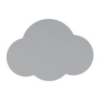 Sieninis šviestuvas CLOUD 2xG9 PILKA
